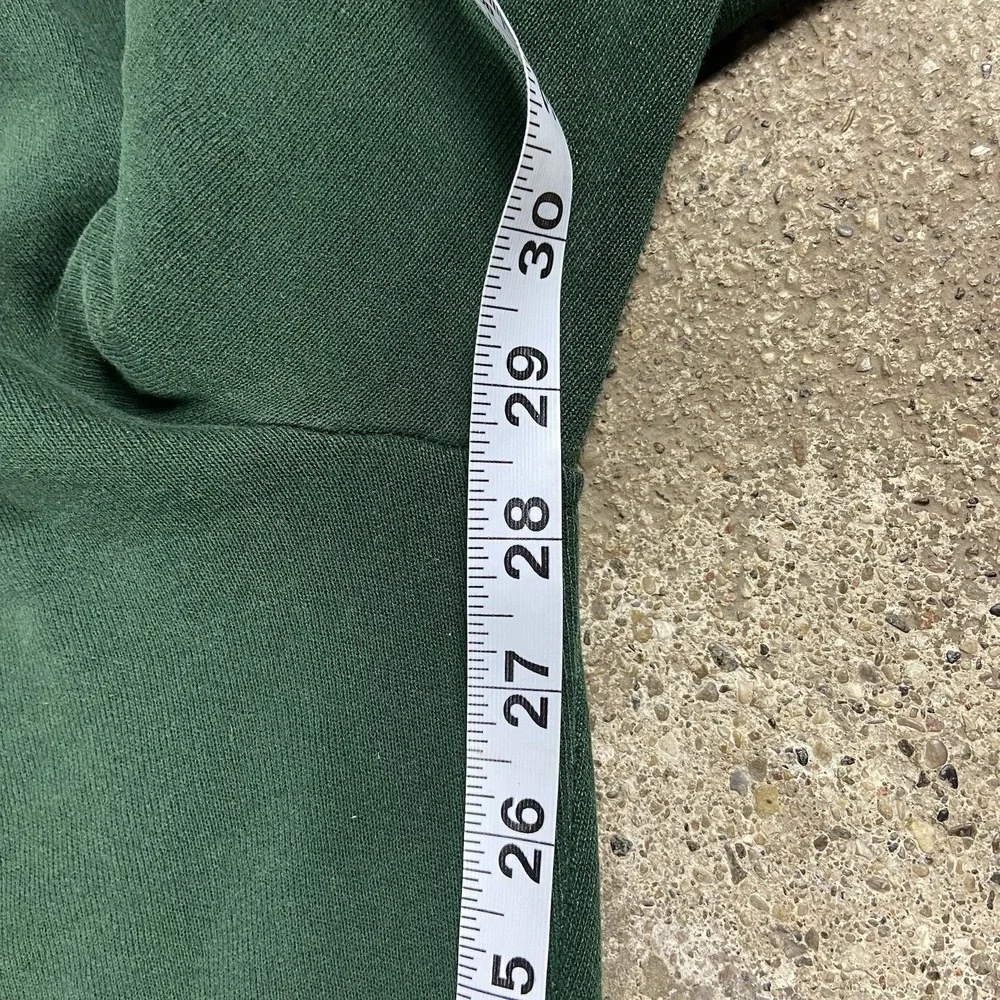 Vintage 80s Jerzees Sweatpants Size XL Green Drawstring Adjustable Tapered Leg